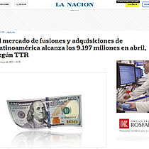 El mercado de fusiones y adquisiciones de Latinoamrica alcanza los 9.197 millones en abril, segn TTR